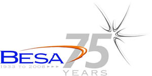 BESA 75 Years Anniversary Logo