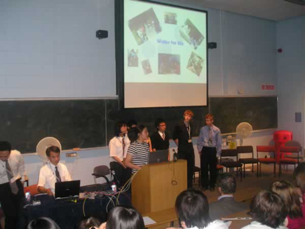 The Water for Life Team make their Presentation