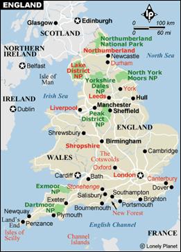 Map of the United Kingdom