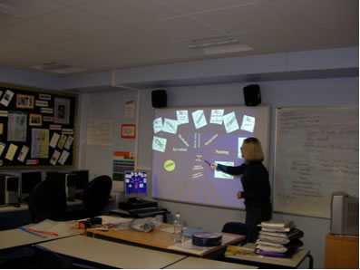 Planning session using the Interactive Whiteboard